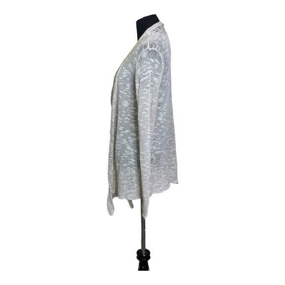 Eileen Fisher beige long sleeves open cardigan size Small - Picture 12 of 12